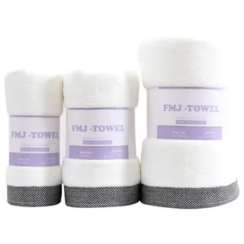 اف ام جي منشفة كورال فليس 140×70 ابيض 1قطعة