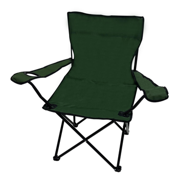 قمرا كرسي تخييم مع حامل اكواب اخضر 1قطعة