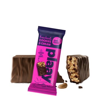 Plaay Knockout Cookies & Cream Chocolate Bar 35g