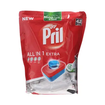 بريل الكل في واحد أقراص غسيل الأطباق للغسالة الأوتوماتيكية 42 قرص