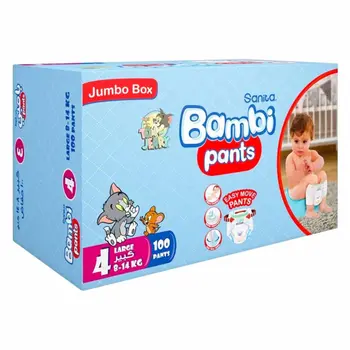 سانتي بامبي بنطلون إل جي جامبوكس 100قطعة