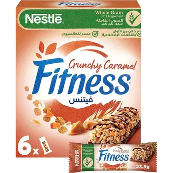 Nestle Fitness Caramel Oats Bar 6x23.5g