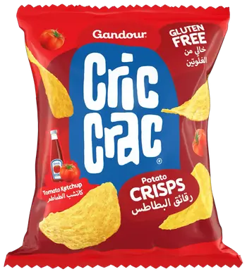غندور بطاطس كريك كراك كاتشب الطماطم 100جرام