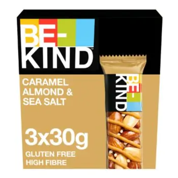 بي كايند لوح بروتين لوز بالكراميل و ملح البحر 3×50جرام