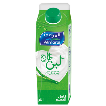 المراعي لبن طازج كامل الدسم 1لتر