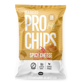 Pro Chips Spicy Cheese Pea-Based Snacks 60g
