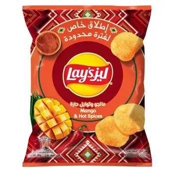 ليز مانجو وتوابل حارة 45جرام