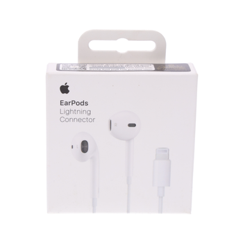 ابل، سماعة اذن مع موصل لايتنينج  أبيض 1قطعه