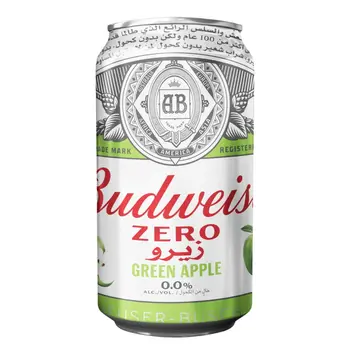 Budweiser Zero Green Apple Can 330Ml