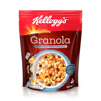 كيلوقز حبوب جرانولا بجوز الهند والفواكة 340 جرام