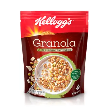 كيلوقز جرانولا بالفستق والشكولاتة البيضاء 320 جرام