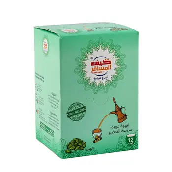 كيف المسافر قهوة عربية سريعة التحضير بالهيل 12×5جرام