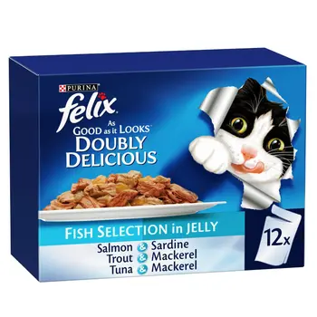 Purina Felix Doubly Delicious Fish Selection 12x85g