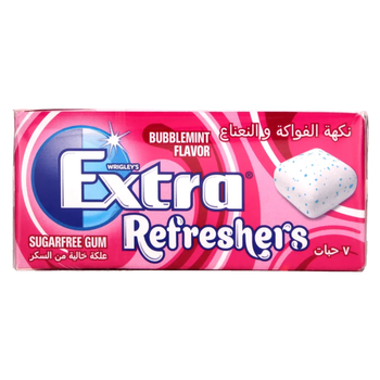 أكسترا علك  فقاعة النعناع 7 حبه