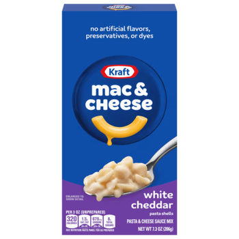 Kraft White Cheddar Macaroni & Cheese 206g