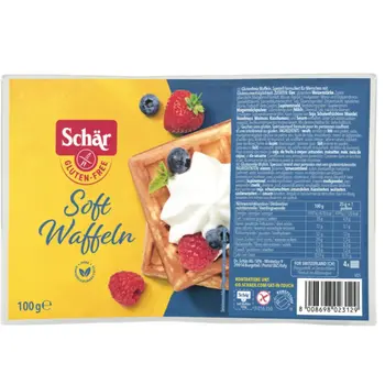 شار وافل خفيف خالي من الغلوتين 100جرام