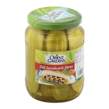 أورينت جاردنز شرائح مخلل الخيار للسندويشات 709.76 مل