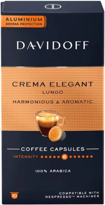 Davidoff Crema Elegante Lungo Espresso Capsules 10Pieces