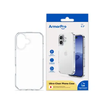 امور برو غطاء حماية شفاف لهاتف ايفون 17 1قطعة