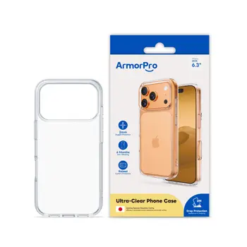 امور برو غطاء حماية شفاف لهاتف ايفون 17 برو 1قطعة