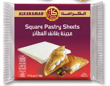 Al Kramah Gluten-Free Square Pastry Sheets 24x500g