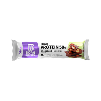 Born Winner Slim Chocolate Hazelnut Protein Bar 50g