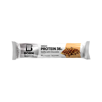 Born Winner Mega Pro Waffle Choco Protein Bar 85g
