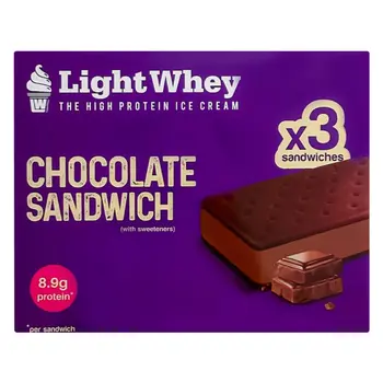 لايت واي ساندويتش آيس كريم الشوكولاتة 3×90مل