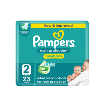 بامبرز حفاضات بيبي دراي مقاس 2 المولود الجديد 3-8كيلو 25قطعة