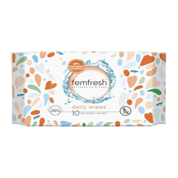 Femfresh Biodegradable Flushable Intimate Wipes 10x10 Pieces