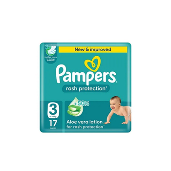 Pampers Baby-Dry Diapers Size 3 17 Pieces