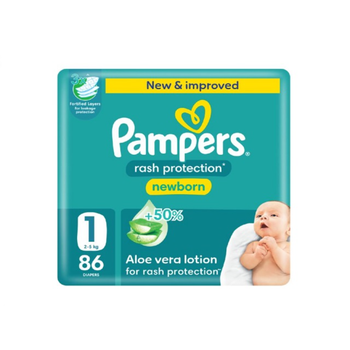 Pampers New Baby-Dry Diapers Size 1 86 Pieces