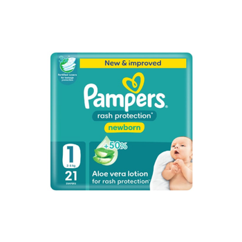 Pampers Baby-Dry Newborn Diapers Size 1 21 Pieces