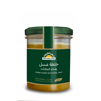 Natureland Organic Raw Honey Blend with Royal Jelly 250g