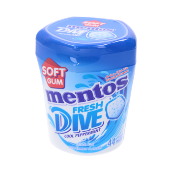 Mentos Fresh Dive Sugar-Free Peppermint Gums 44x2g