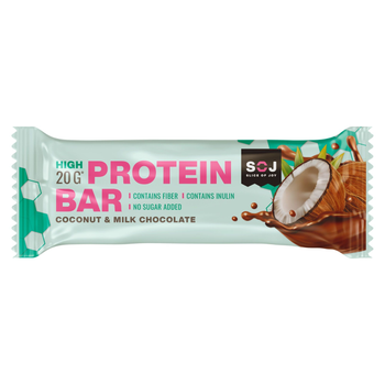 SOJ Coconut & Milk Chocolate Protein Bar 50g