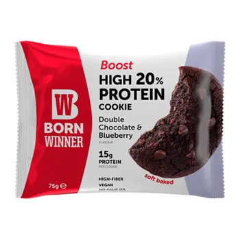 Born Winner Boost Double Chocolate & Blueberry Cookies 75g