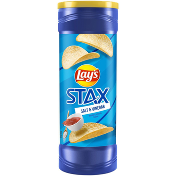 Lay's Stax Salt & Vinegar Chips 155.9g