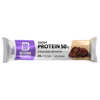 Born Winner Slim Chocolate Brownie Protein Bar 50g