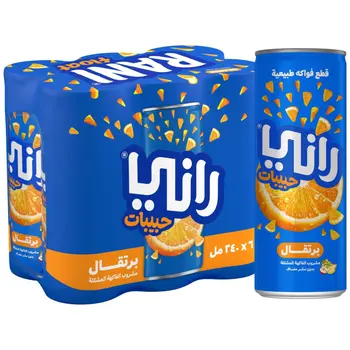 راني حبيبات بالبرتقال حزمة 6×240مل