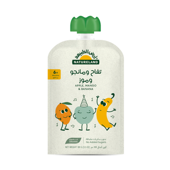 Natureland Apple Mango Banana Fruit Puree 100g