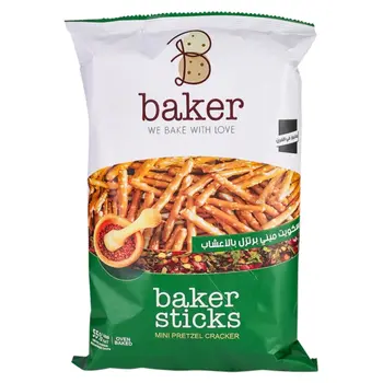 Baker Zaatar Pretzels Biscuit 250g