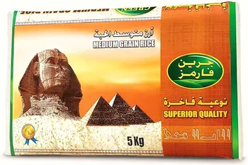 جرين فارمز أرز متوسط الحبة درجة (1) 5كيلو