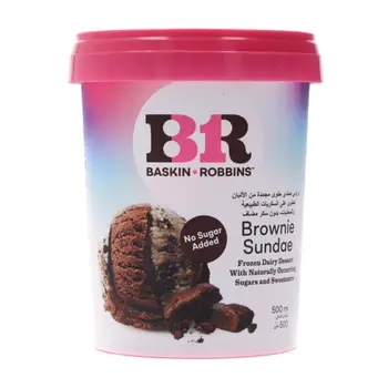 Baskin Robbins Ice Cream Brownie Sundae 500ml