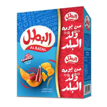 Al Batal Ketchup Flavor Potato Chips 12x23g