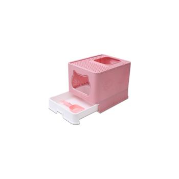 Seven Bird Pink Closed Litter Box