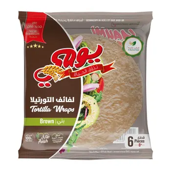 Yaumi Fresh Tortilla Wraps Brown 9 Pieces