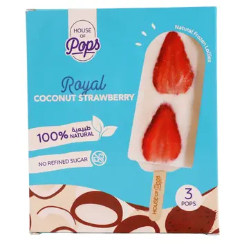 House of Pops Royal Coconut Strawberry 3x80ml