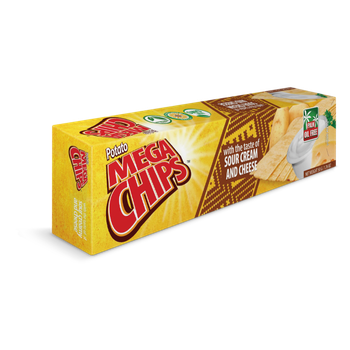 Mega Chips Sour Cream And Cheese Potato Chips 50g