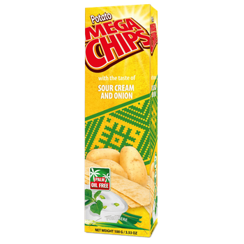 ميجا شيبس ساور كريم وبصل 100جرام